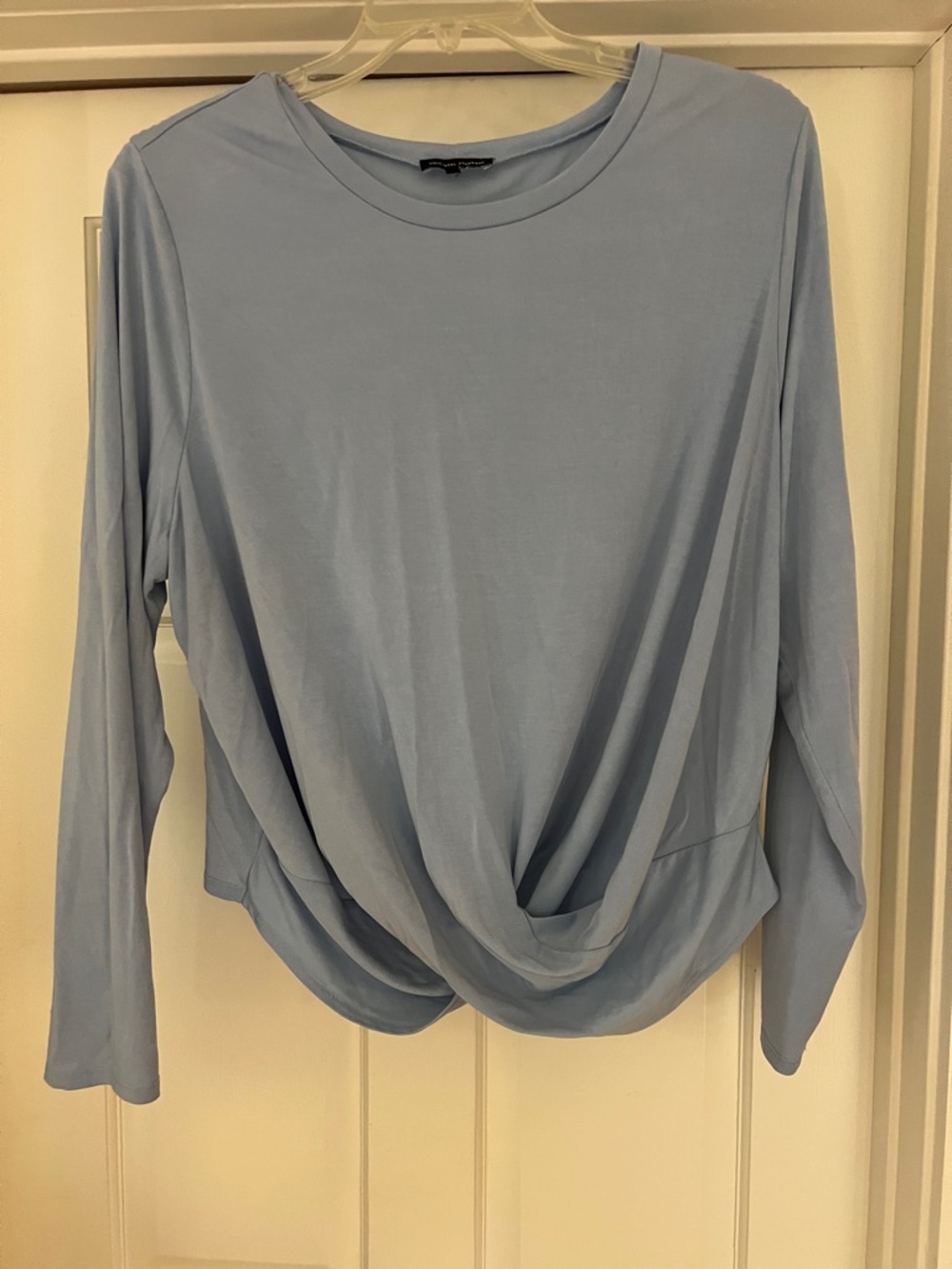 Plus size Universal Standard Blue Twist Front Long Sleeve Top Medium (18-20)
